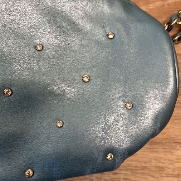 VINTAGE Bueno Blue and Silver Handbag/Purse with Rhinestones. - Picture 5 of 7